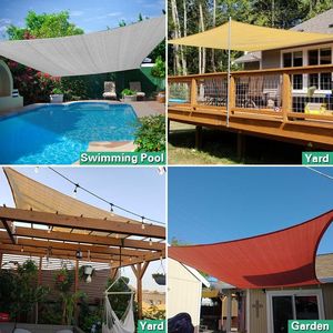 10 X 10 Cream HDPE Sunshade Sail Premium <b>Shade</b> Sails & Nets - Product Image 6