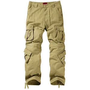 Pantalones tácticos casuales ligeros 100% algodón, diseño multibolsillos, rodillas reforzadas, secado rápido, transpirables, para entrenamiento al aire libre. - Product Image 3