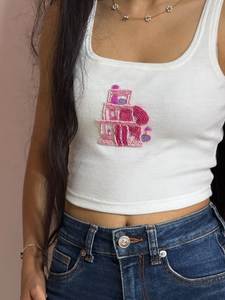 เสื้อกล้ามปักลายมือประดับลูกปัดสำหรับผู้หญิง ด้วยลวดลายตกแต่งสวยงาม งานฝีมือระดับพรีเมียม และดีไซน์ทันสมัย - Product Image 5