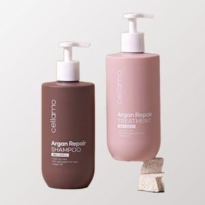 Champú para el cabello Cellamo coreano con argán, reparador, hecho en Corea, 480g, líquido floral a base de hierbas, para todo tipo de piel. - Product Image 5