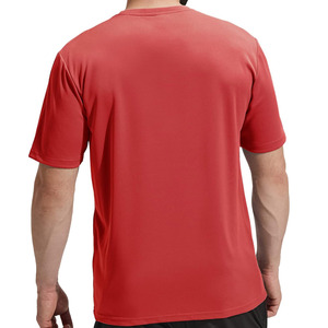 Camisetas de Verano para Hombre al por Mayor, de Color Sólido, Cuello en V, Sin Costuras, Manga Corta, Transpirables, Deportivas, para Correr - Product Image 2