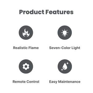 Ultrasonic <b>Humidifier</b> 300ml USB Flame Effect Aroma <b>Diffuser</b> RGB LED Light Low Noise Auto Shut Off - Product Image 5