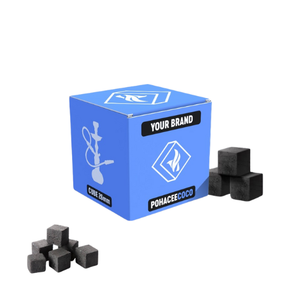 Charbon de coco naturel de qualité supérieure pour chicha, briquettes fabriquées en Indonésie, faible teneur en cendres, longue durée de combustion, OEM, marque privée, charbon noir - Product Image 1