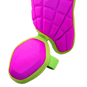 Espinilleras Rosas con Ribete Verde para Niños, Protección Deportiva, Entrenamiento, Práctica y Uso Atlético Durante Toda la Temporada - Product Image 5