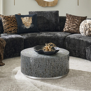 Table basse décorative en nacre faite à la main, fabricant et fournisseur en gros de meubles en nacre - Product Image 5