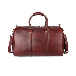 Bolsa de Viaje de Cuero Personalizada con Logotipo Impreso, Bolsas de Viaje de Cuero Genuino de Gran Capacidad y Alta Calidad para Hombre - Product Image 1