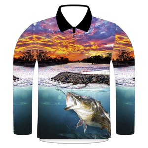 Vêtements de pêche personnalisés avec logo OEM, maillot de pêche à manches longues de performance - Product Image 5