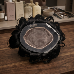 วิกผม Taz Hair BD สำหรับผู้ชาย ผมแท้แบบอินเดีย Remy สำหรับวิกผมแบบ Lace Front PU  ทรงผมหยิกแบบ Kinky Curl  แสกกลาง/แสกซ้าย  ความหนาแน่น 90%-150% - Product Image 6