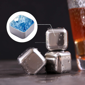 Juego de 6 Piedras de Whisky de Acero Inoxidable con Caja de Plástico, Cubitos de Hielo Reutilizables para Whisky, Cócteles, Pub y Bar - Product Image 4