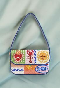 Sac à bandoulière charmant avec broderie florale et perles, détails faits main pour un style élégant au quotidien et pour les occasions spéciales - Product Image 3