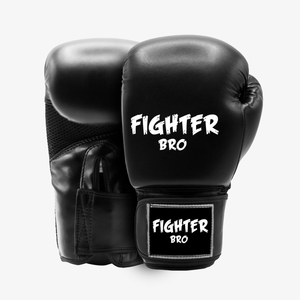 นวมชกมวย Fighter Pro Gold PU แบบติดเวลโคร ปิดนิ้วเต็มรูปแบบ สำหรับผู้ใหญ่ - Product Image 6