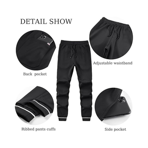 ชุดวอร์มลำลองแบบ unisex สำหรับฤดูหนาว มีซิป ฮู้ดดี้ กางเกงจ็อกกิ้งทรงบาน ปักลาย 3 มิติ พิมพ์ลาย  ชุดแทรคสูทแบบเรียบ  ฮู้ดดี้ออกแบบเองได้ 100% - Product Image 5