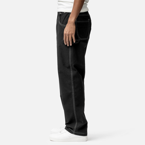 Nuevos pantalones vaqueros de mezclilla de pierna recta holgados con cintura ajustable para hombre, estilo americano, pantalones informales de moda para la calle - Product Image 4