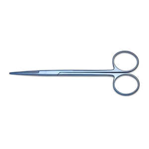 Tijeras Iris Recubiertas de Azul, Rectas, de Acero Inoxidable Quirúrgico, Punta Fina, Precisión Manual, Aprobadas por la CE, Instrumentos Quirúrgicos - Product Image 1