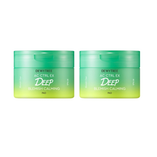 แผ่นเช็ดทำความสะอาดผิว Dewtree AC Control EX Deep Trace Soothing Blemish Pad 80 x 2 2 ชิ้น สำหรับผิวมัน ใช้กับใบหน้า ด้วยส่วนผสมของกรดซาลิไซลิกเป็นส่วนประกอบหลัก - Product Image 1