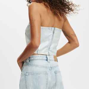 Top Corto de Mezclilla para Mujer, Ecológico, Transpirable, de Secado Rápido, Ligero, con Logotipo Frontal, Moda de Verano, Sin Mangas, Marca Solid International - Product Image 3