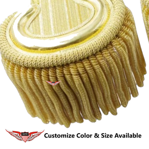 KEW Adornos de Bordado con Borlas de Hilo Metálico Dorado, Hilo de Mylar, Estilo Vintage Ecológico, Personalizable - Product Image 2