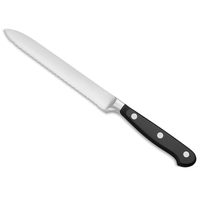 Cuchillo Multiusos Profesional de 5 Pulgadas con Hoja de Acero Inoxidable, Mango Negro con Triple Remache, para Cocina, Frutas, Pan, Tomate - Product Image 2