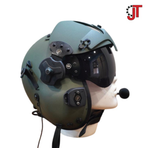 Nouveau casque de pilote d'exportation pour hélicoptère, en fibre de verre et aramide, ouvert, avec système de communication, taille XXL, toutes saisons - Product Image 3