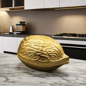 ชามใส่ถั่วขนาดเล็ก ดีไซน์สวยงาม ทำจากโลหะ สำหรับใส่ผลไม้อบแห้ง ถั่วต่างๆ เช่น เม็ดมะม่วงหิมพานต์ อัลมอนด์ พร้อมฝาปิดโลหะ - Product Image 3