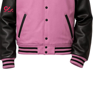 Veste universitaire vintage d'hiver sur mesure OEM pour homme, veste en laine courte style varsity pour homme - Product Image 5
