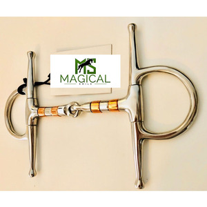 Bocados para Caballos de Alta Calidad Hechos a Medida, Bocado de Cobre Articulado con Mejillas Completas, Disponibles en Stock - Product Image 2