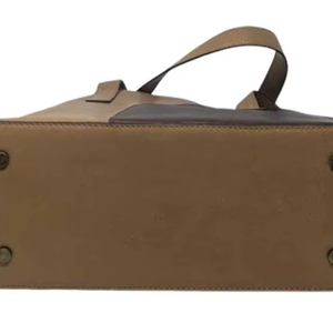 Handwoven Leather Handbag Brown Stylish Tote Bag for Women Manufacturer India at wholesale price - Product Image 5