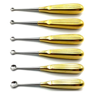 Spratt Brun Curette Bundle Straight 17 cm Fig 16 Set 6 Autoclavable Manuel Acier Inoxydable Allemand Chirurgical Médical - Product Image 1