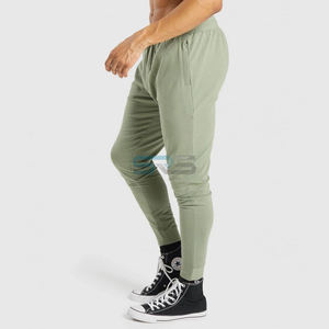 Pantalon de jogging décontracté unisexe pour homme, 100 % coton, taille mi-haute avec cordon de serrage, poches, léger et respirant, idéal pour la gym et le jogging - Product Image 4