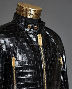 Blouson aviateur en cuir de vache personnalisé pour homme avec tissu en toile imperméable coupe-vent style vintage logo avant prêt pour l'hiver - Product Image 2