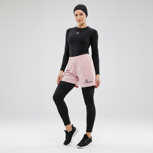 Ropa Deportiva Modesta para Mujeres Musulmanas, Shorts con Leggings Interiores, Cintura Elástica, Absorben la Humedad, Transpirables, para Entrenamiento, Running, Ejercicio, Gimnasio, Yoga - Product Image 1