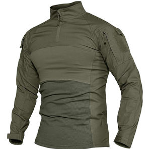 EXONE INDUSTRIES OEM Jersey Antibacteriano Transpirable para Hombre, de Poliéster/Algodón, Tejido de Punto, Camuflaje, Manga Larga, para Actividades al Aire Libre - Product Image 1