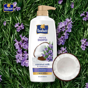 Shampoo protéiné aux herbes, formule sans sulfate, avec romarin et lait de coco, pour hommes et femmes, cheveux nourris, lisses et brillants, 1200 ml - Product Image 3