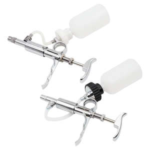 Jeringa Veterinaria Doble Automática de Alta Calidad, 5 ml, Reutilizable, para Ganado, Aves de Corral, Uso en Ganadería - Product Image 3