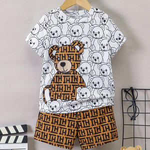 Ensembles d'été pour garçons et filles en tissus doux en coton, fabriqués au Bangladesh, vêtements pour enfants, ensembles 2 pièces, ventes en gros - Product Image 4