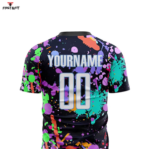Camisetas de Fútbol Sublimadas Personalizadas 2026, Transpirables, Tallas Grandes, Antibacterianas, Protección UV, Mezcla de Algodón, Unisex - Product Image 4