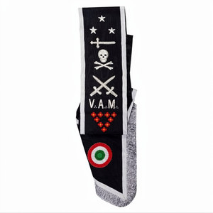 Écharpe de Maçonnerie du Rite Écossais AASR 30ème Degré, avec Badge Étoile de l'Almoner et Écharpe de Maçonnerie Brodée à la Main, Régalia Maçonnique du Rite Écossais - Product Image 3