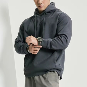 2025 Custom 100% Cotton Half Zip Velour Eco-Friendly <b>Waterproof</b> Oversized Hoodie for Men Winter - Product Image 3