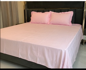 ชุดผ้าปูที่นอนคอตตอนสีชมพูอ่อนสุดหรู Manlove Collection พร้อมปลอกหมอน ผ้าปูที่นอนนุ่ม ระบายอากาศได้ดี เหมาะสำหรับใช้ในบ้านและโรงแรม - Product Image 3
