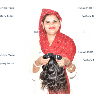 Extensions de cheveux naturels ondulés Remy, double trame machine, doux, couleur naturelle, cuticules intactes, ondulation profonde, non traités - Product Image 3