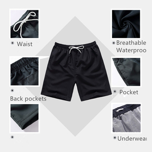 Custom Polyester Beach Shorts <b>Men</b> Board Short Swimwear Swimsuit Two With Back Pocket Swimming Shorts Swim <b>Trunks</b> - Product Image 3