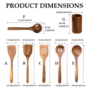 Personalized Kitchen Wooden Spoon <b>Set</b> Custom Engraved Baking Tool <b>Set</b> Kitchen Gifts for Mom - Product Image 6