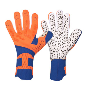 Football Goalkeeper Gloves Full Finger PU Polyester Spandex Non-Slip Breathable Adjustable Wrist <b>Strap</b> Pull on Unisex Sports - Product Image 3