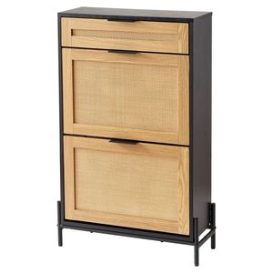 Mobiletto Portascarpe Moderno in Legno con Design Salvaspazio per Casa e Ingresso - Product Image 3