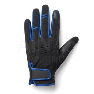 Gants d'équitation en cuir de haute qualité personnalisés OEM ODM respirants et légers avec grip en silicone, marque privée - Product Image 2