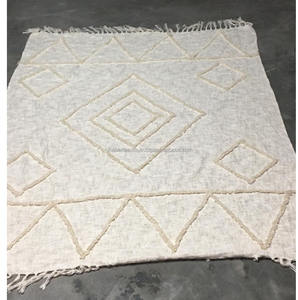 Boho Tassel <b>Throw</b> Blanket Colorful Tufted Embroidered Lightweight Woven Blanket <b>for</b> Sofa <b>Couch</b> Bed Picnic Gift Use - Product Image 4