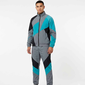 Conjunto Deportivo Personalizado para Hombre, Chaqueta Impermeable para Correr, Pantalones Deportivos Holgados, Estilo Urbano Vintage, Cortavientos - Product Image 4