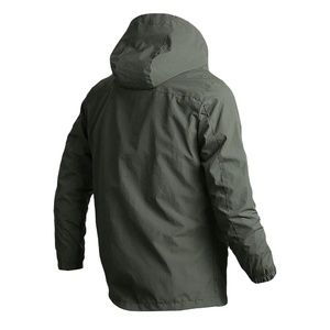Chaqueta Cortavientos de Lona Personalizada al por Mayor para Hombre, con Capucha, Secado Rápido, Transpirable, de Invierno, Servicio OEM de Alta Gama - Product Image 5