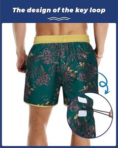 Shorts de course respirants pour hommes, imprimés par sublimation, motifs vibrants personnalisés, légers et tendance pour l'été 2026 - Product Image 4