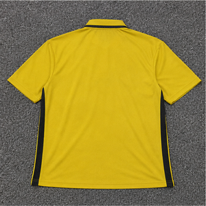 <b>Men</b> <b>Yellow</b> Short Sleeve Polo <b>Shirt</b> Solid Color Knitted Quick Dry Casual Design - Product Image 2